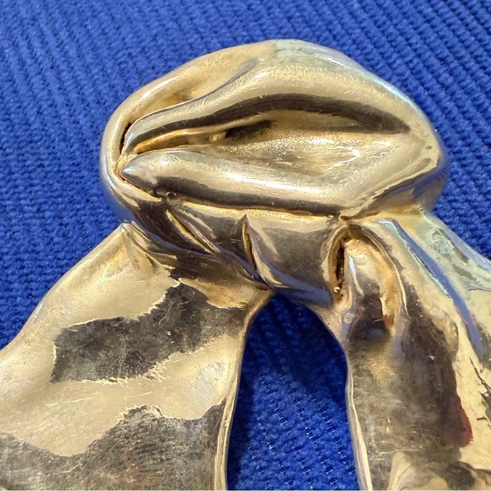 Bat-Ami  Sterling Silver  Bow Brooch or Pendant